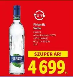 Lidl FINLANDIA Vodka ajánlat