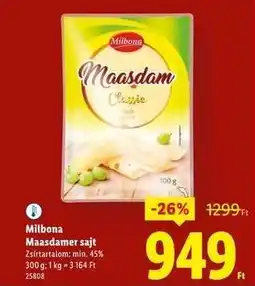 Lidl MILBONA Maasdamer sajt ajánlat