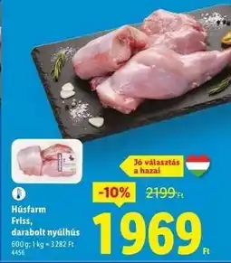 Lidl HÚSFARM Friss, darabolt nyúlhús ajánlat