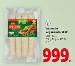 Lidl Vemondo Vegán rudacskák ajánlat
