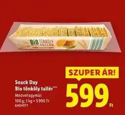 Lidl Snack Day Bio tönköly tallér ajánlat