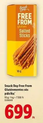 Lidl SNACK DAY FREE FROM Gluténmentes sós pálcika ajánlat
