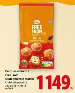 Lidl CONFISERIE FIRENZE FREE FROM Gluténmentes muffin ajánlat
