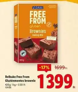 Lidl Belbake Free From Gluténmentes brownie ajánlat