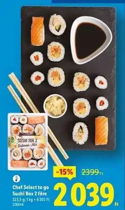 Lidl CHEF SELECT TO GO Sushi box 2 főre ajánlat