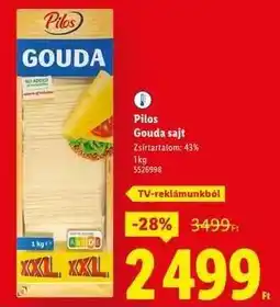 Lidl PILOS Gouda sajt ajánlat