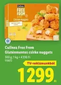 Lidl Culinea Free From Gluténmentes csirke nuggets ajánlat