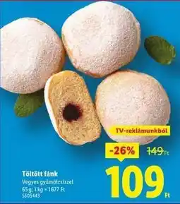 Lidl Töltött fánk ajánlat
