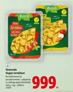 Lidl Vemondo Vegán Tortelloni ajánlat