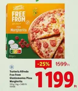 Lidl Trattoria Alfredo Free From Gluténmentes Pizza Margherita ajánlat