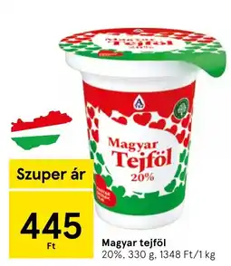Tesco Magyar tejföl ajánlat