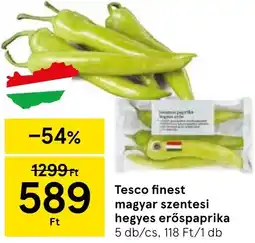 Tesco Tesco finest magyar szentesi hegyes erőspaprika ajánlat
