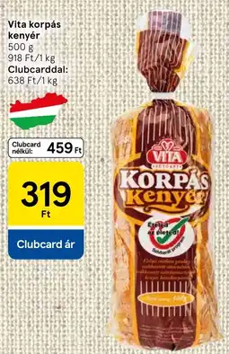 Tesco Vita korpás kenyér ajánlat