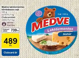 Tesco Medve laktózmentes kördobozos sajt ajánlat