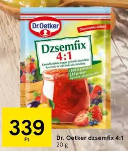 Tesco Dr. Oetker dzsemfix 4:1 ajánlat