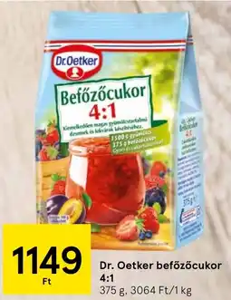 Tesco Dr. Oetker befőzőcukor 4:1 ajánlat