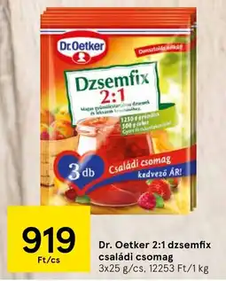 Tesco Dr. Oetker 2:1 dzsemfix családi csomag ajánlat