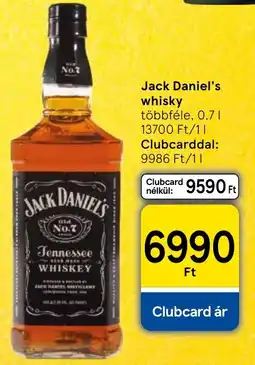 Tesco Jack Daniel's whisky ajánlat