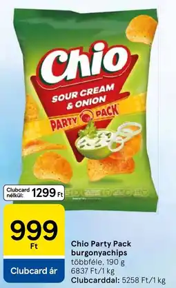 Tesco Chio Party Pack burgonyachips ajánlat