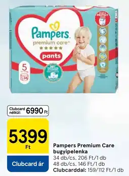 Tesco Pampers Premium Care bugyipelenka ajánlat