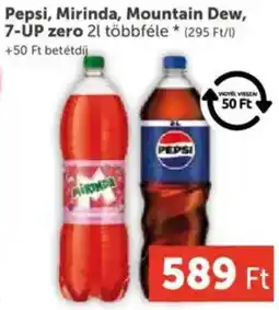 PRIVÁT Pepsi, Mirinda, Mountain Dew, 7-UP zero ajánlat