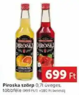 PRIVÁT Piroska szörp ajánlat