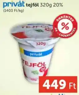 Privat tejföl 20%
