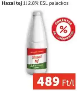 PRIVÁT Hazai tej 2,8% ESL ajánlat