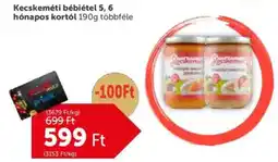 Kecskeméti bébiétel 5, 6 hónapos kortól