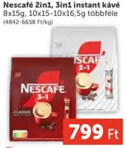 PRIVÁT Nescafé 2in1, 3in1 instant kávé ajánlat