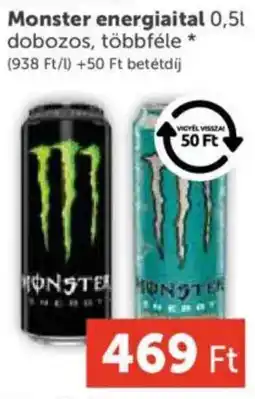 PRIVÁT Monster energiaital ajánlat