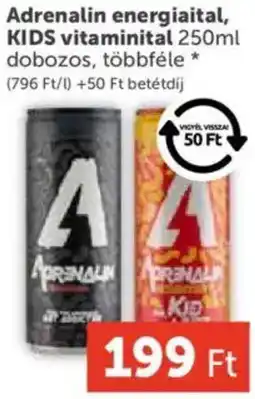 PRIVÁT Adrenalin energiaital, KIDS vitaminital ajánlat