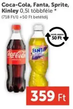 PRIVÁT Coca-Cola, Fanta, Sprite, Kinley ajánlat