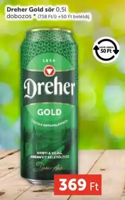 PRIVÁT Dreher Gold sör ajánlat