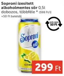 PRIVÁT Soproni ízesített alkoholmentes sör ajánlat