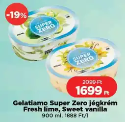 Real Gelatiamo Super Zero jégkrém Fresh lime, Sweet vanilla ajánlat