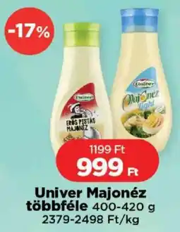 Real Univer Majonéz többféle ajánlat