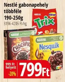 Real Nestlé gabonapehely többféle ajánlat