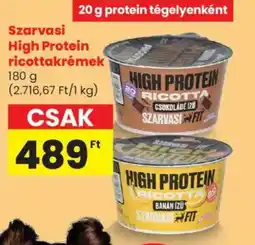 Spar Market Szarvasi High Protein ricottakrémek ajánlat