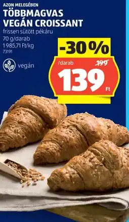 ALDI Azon Melegében Többmagvas vegán croissant ajánlat
