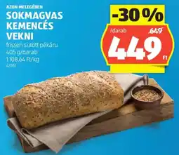 ALDI Azon Melegében Sokmagvas kemencés vekni ajánlat