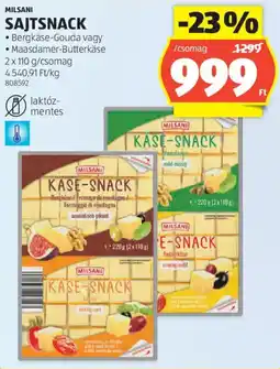 ALDI Milsani Sajtsnack ajánlat