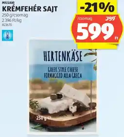 ALDI Milsani krémfehér sajt ajánlat