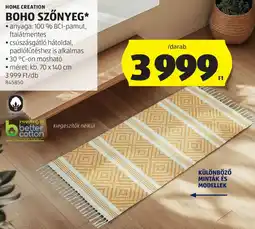 ALDI Home Creation Boho szőnyeg ajánlat
