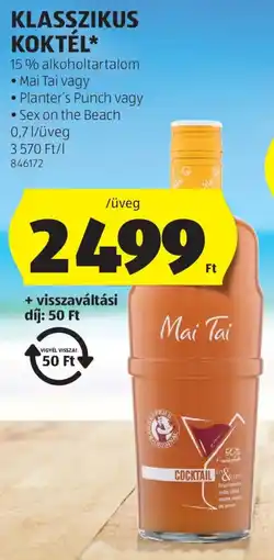 ALDI Klasszikus koktél ajánlat