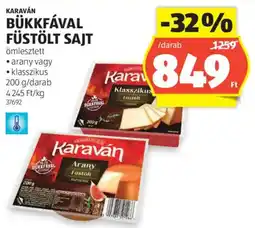 ALDI Karaván Bükkfával füstölt sajt ajánlat