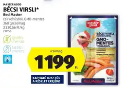 ALDI Master Good Bécsi virsli ajánlat