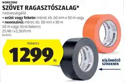 ALDI Workzone szövet ragasztószalag ajánlat
