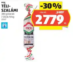 ALDI Pick téliszalámi ajánlat