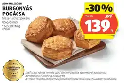 ALDI Azon Melegében Burgonyás pogácsa ajánlat